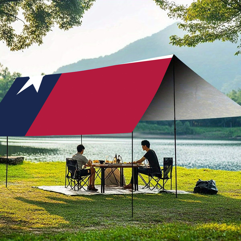 Outdoor Camping In Texas - 2D Flat 1pc, Texas Flag Canopy