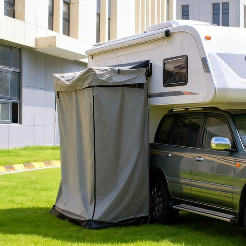 Outdoor Camping Tent - Waterproof with Tent Roof, Car Side