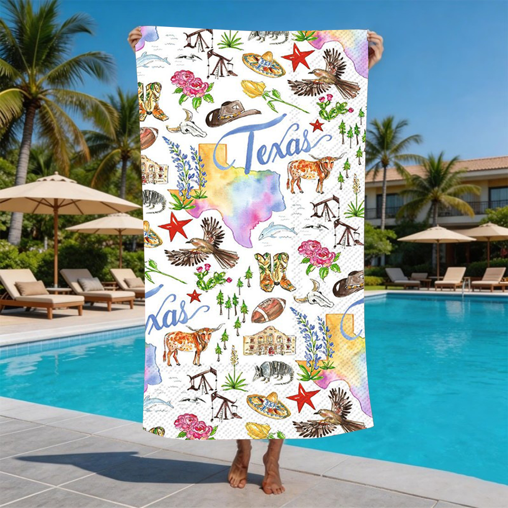 Watercolor Texas Western Cowbo - Outdoor Camping In Texas のレビューと価格