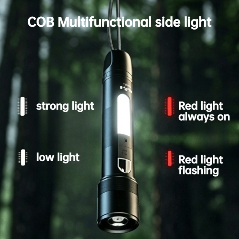 Multi Functional LED Flashligh - Outdoor Camping Light Portable のレビューと価格