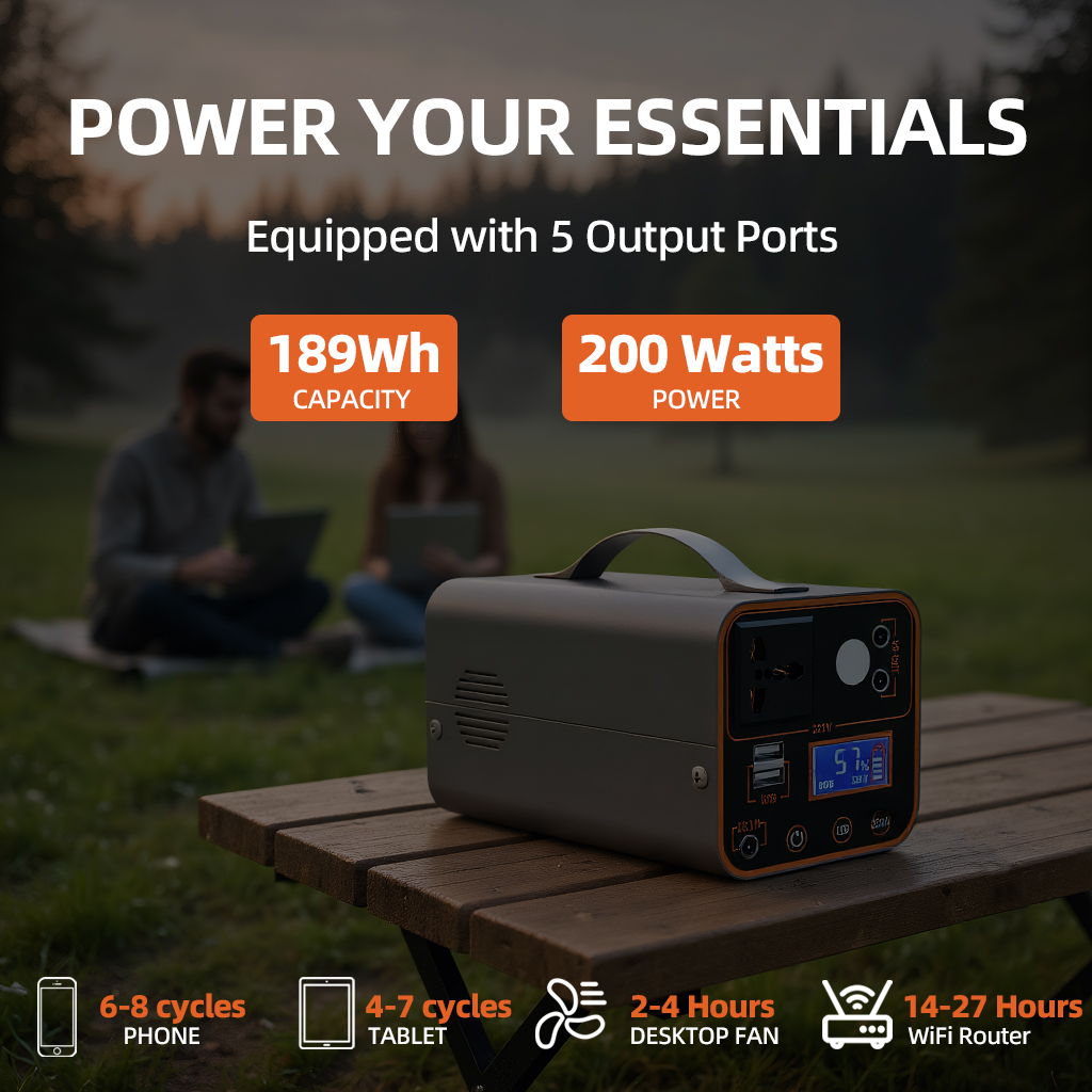 200W Portable Power Station 22 - Outdoor Camping Kit のレビューと価格