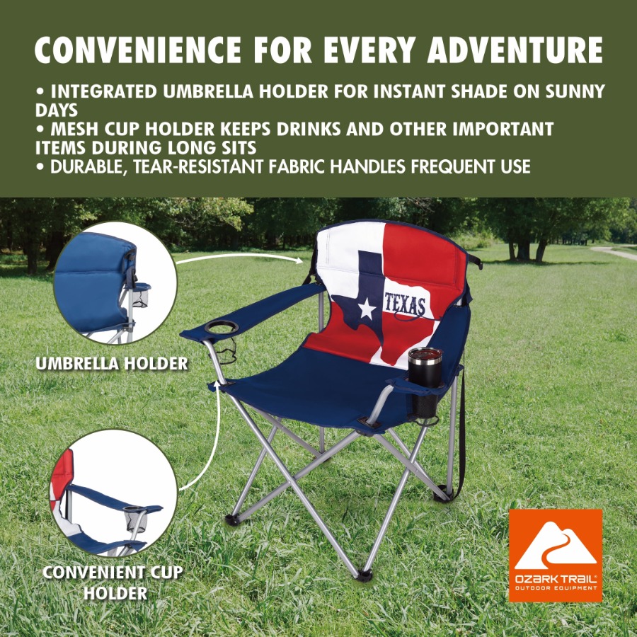 Texas Big Tall Camp Chair with - Outdoor Camping In Texas のレビューと価格