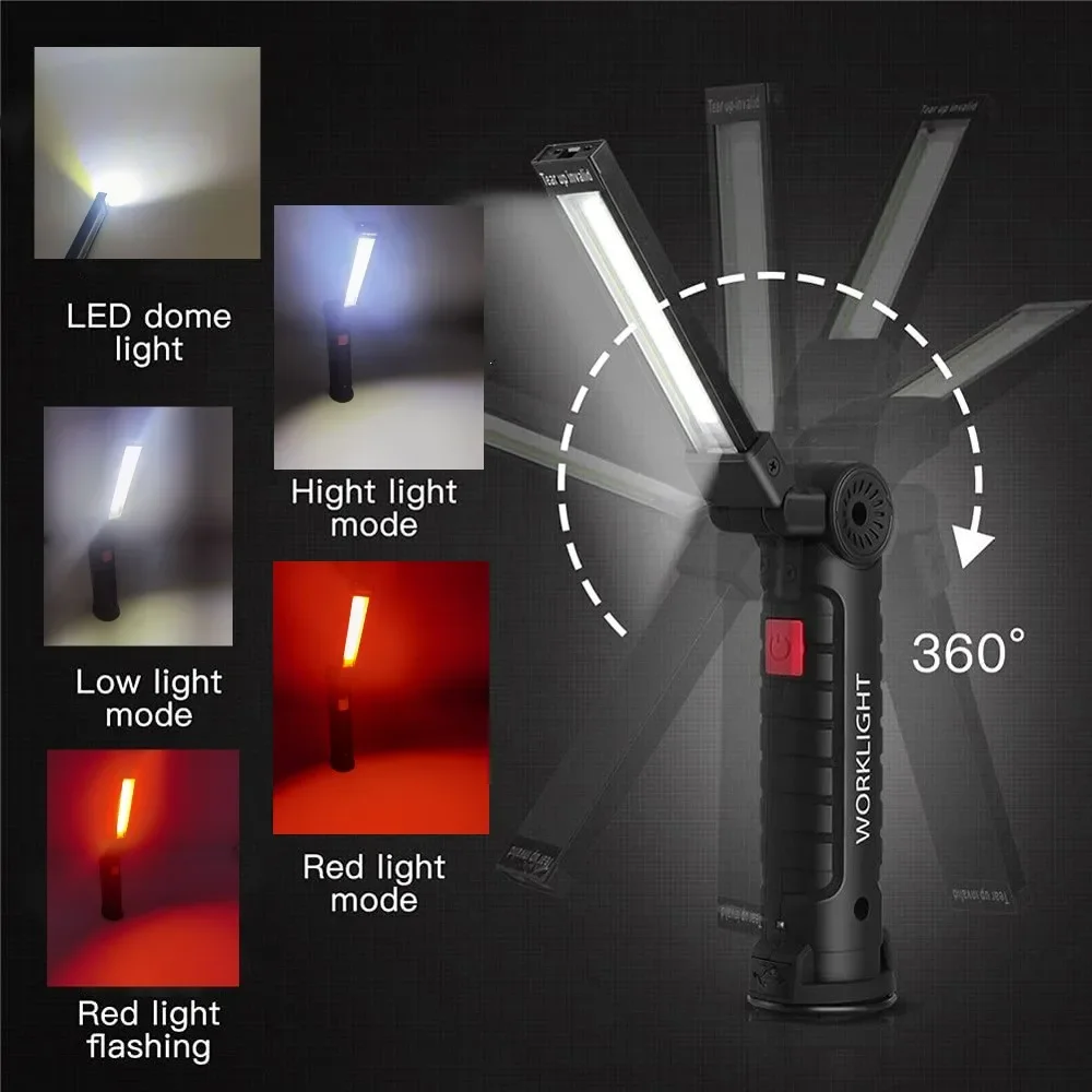 Portable COB LED Flashlight US - Outdoor Camping Light Portable のレビューと価格