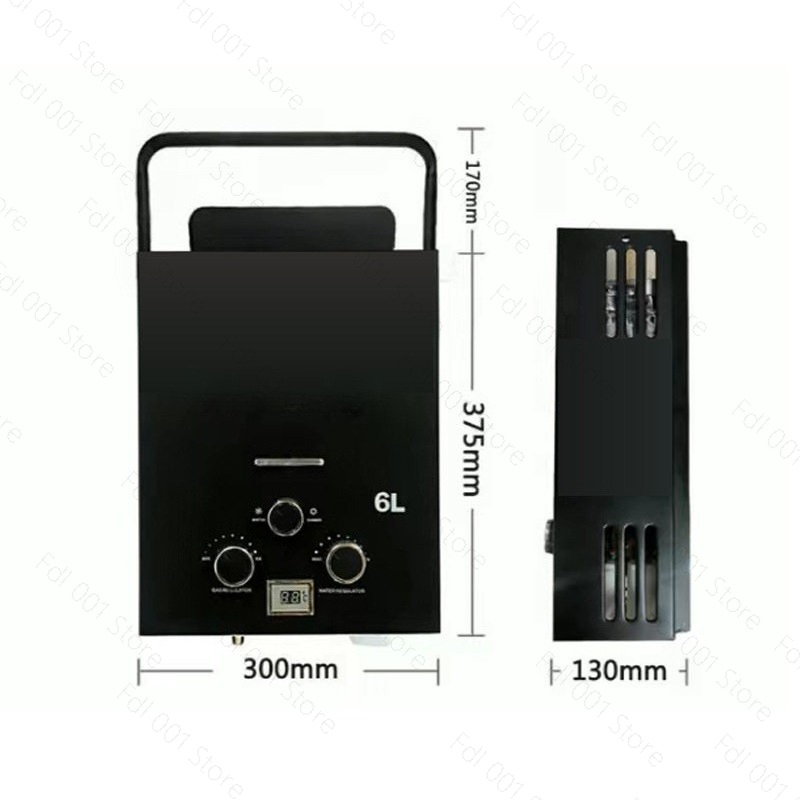 6L Portable Tankless Gas Water - Outdoor Camping Hot Water Heater のレビューと価格