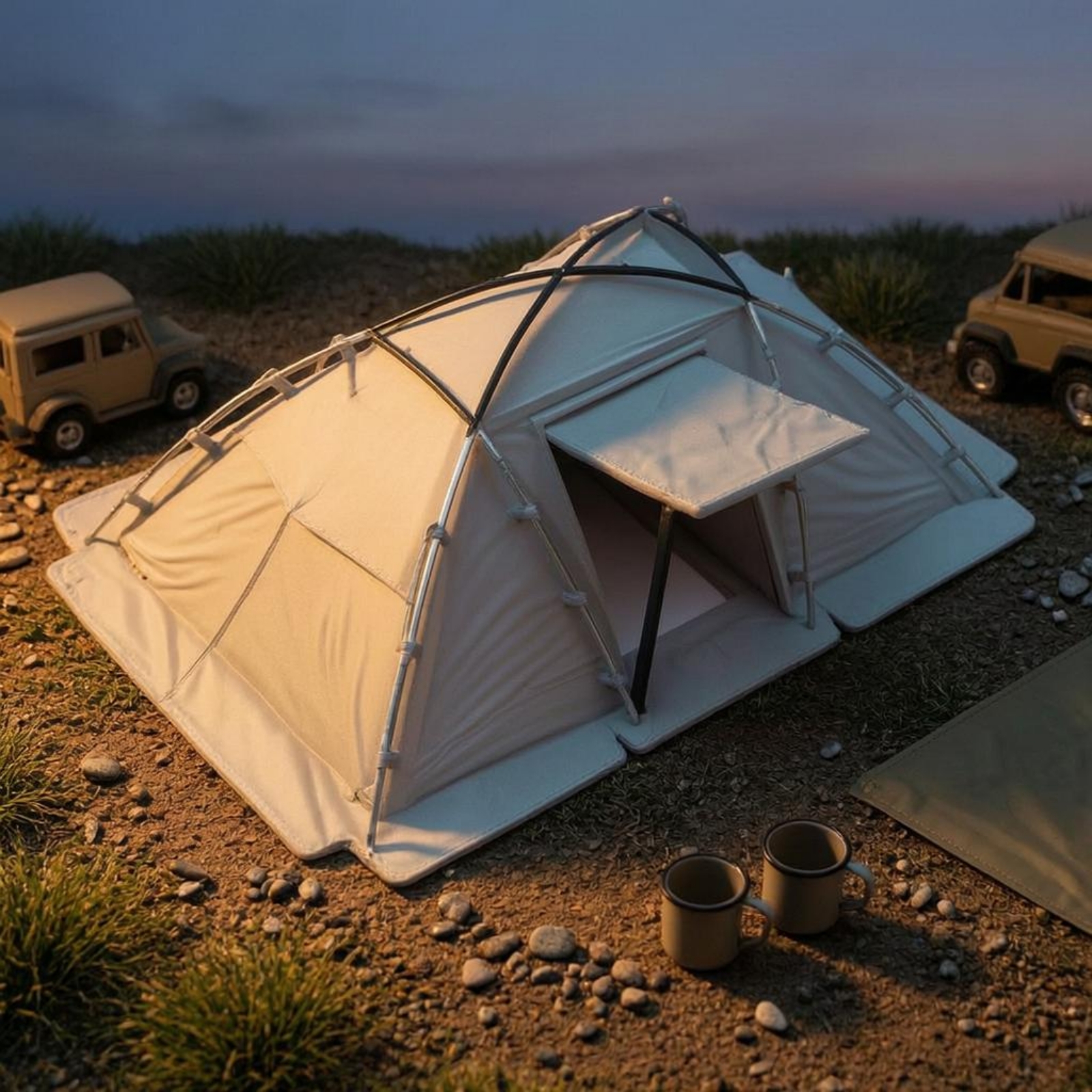 Miniature Camping Tent Dome-Sh - Outdoor Camping Tent のレビューと価格