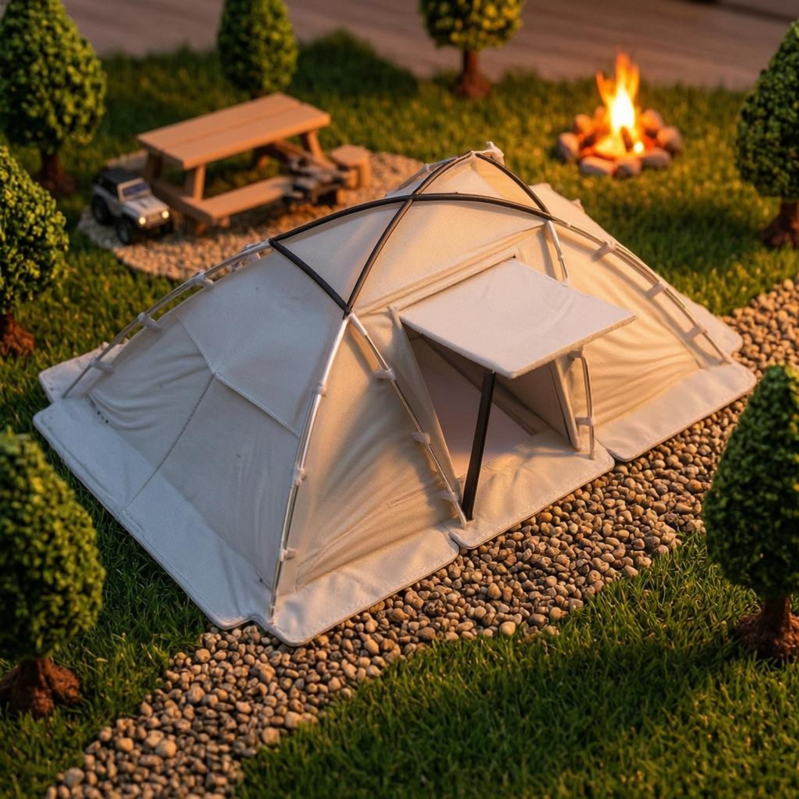 Miniature Camping Tent Dome-Sh - Outdoor Camping Tent のレビューと価格