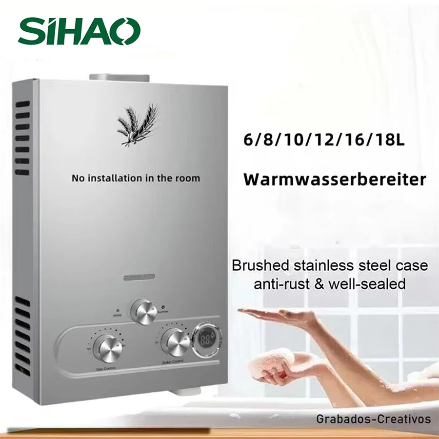 SIHAO 12L 16L 18L GPM LPG Gas  - Outdoor Camping Hot Water Heater のレビューと価格
