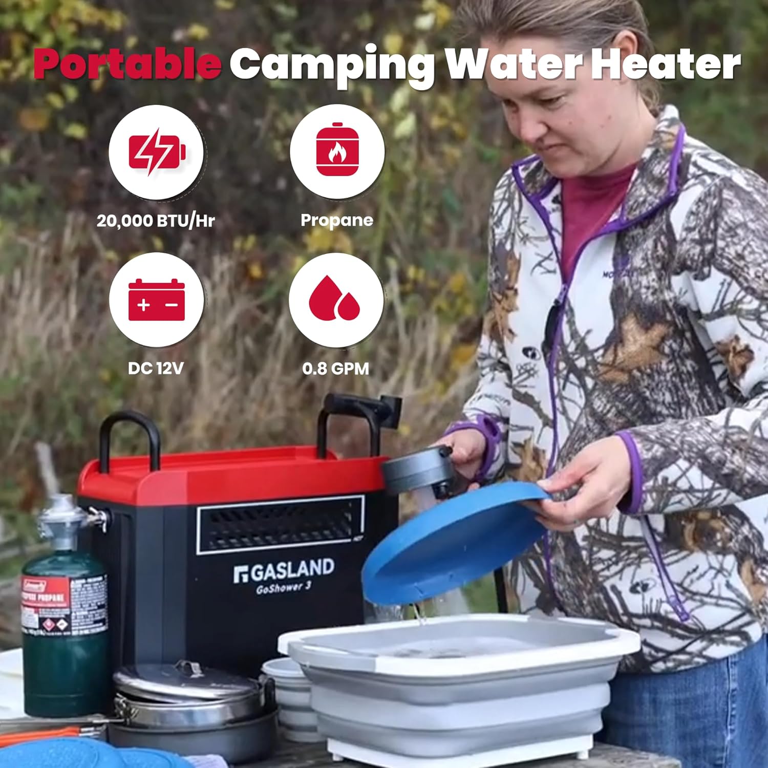 Goshower G3 Pro 1lb Propane Po - Outdoor Camping Hot Water Heater のレビューと価格