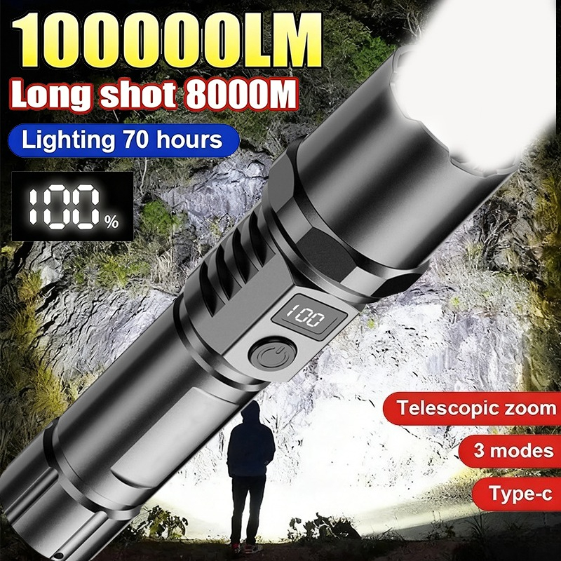 Powerful Led Handheld Flashlig - Outdoor Camping Light Portable のレビューと価格