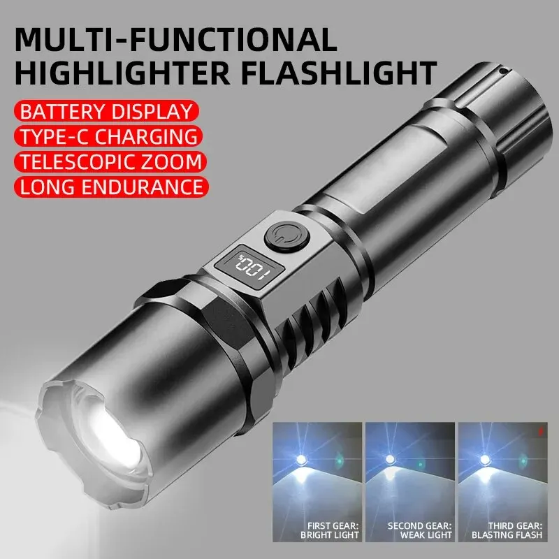 Powerful Led Handheld Flashlig - Outdoor Camping Light Portable のレビューと価格