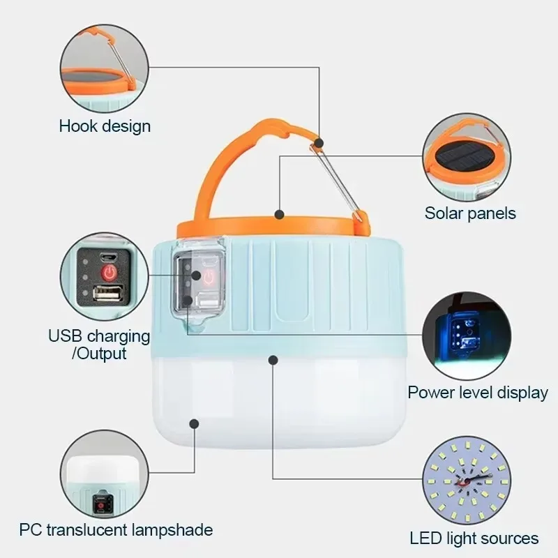 Solar Camping Lantern Recharge - Outdoor Camping Light Portable のレビューと価格