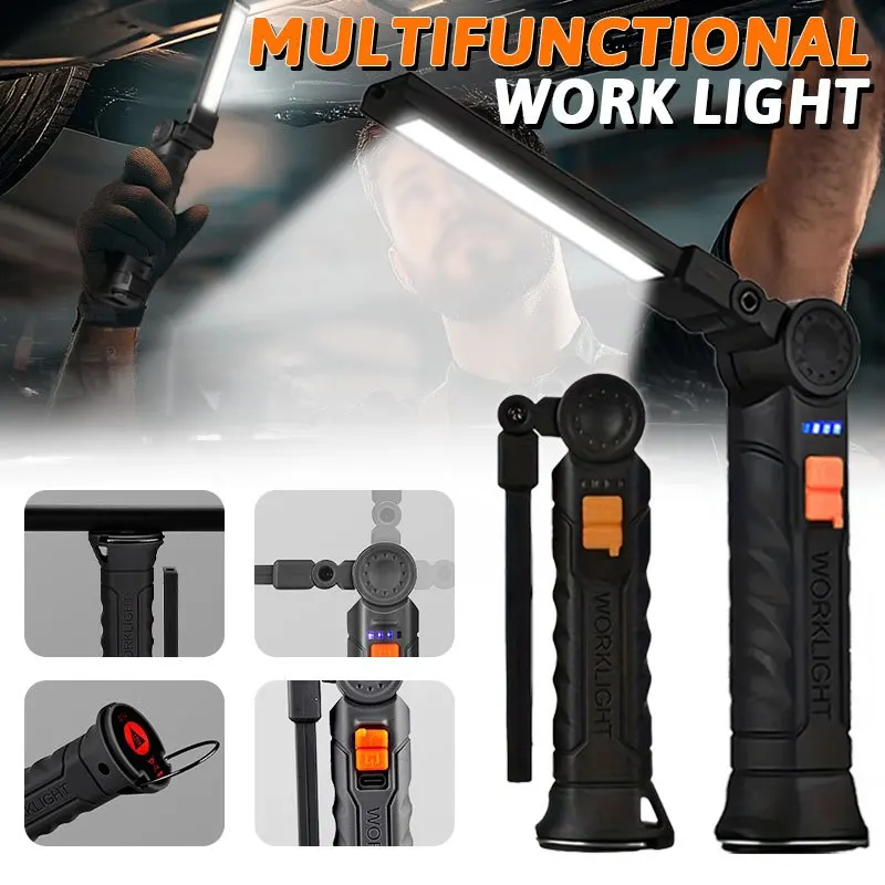 Rechargeable Magnetic Work Lig - Outdoor Camping Light Portable のレビューと価格