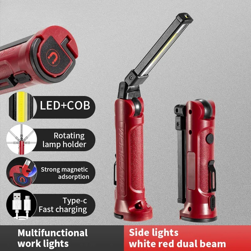 COB LED Work Light Rechargeabl - Outdoor Camping Light Portable のレビューと価格