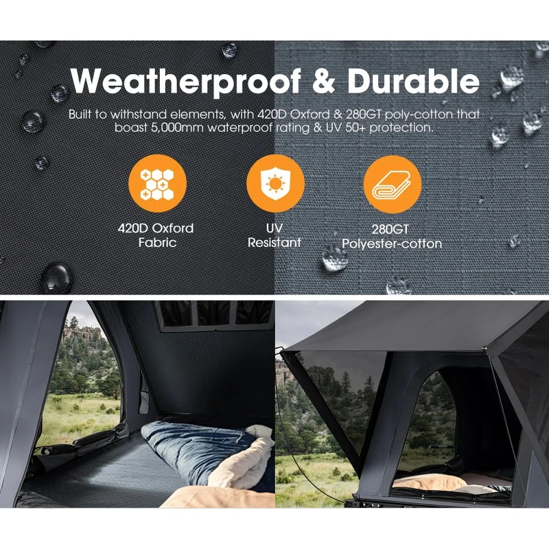 Aluminum Hard Shell Roof Self  - Outdoor Camping And Glamping のレビューと価格