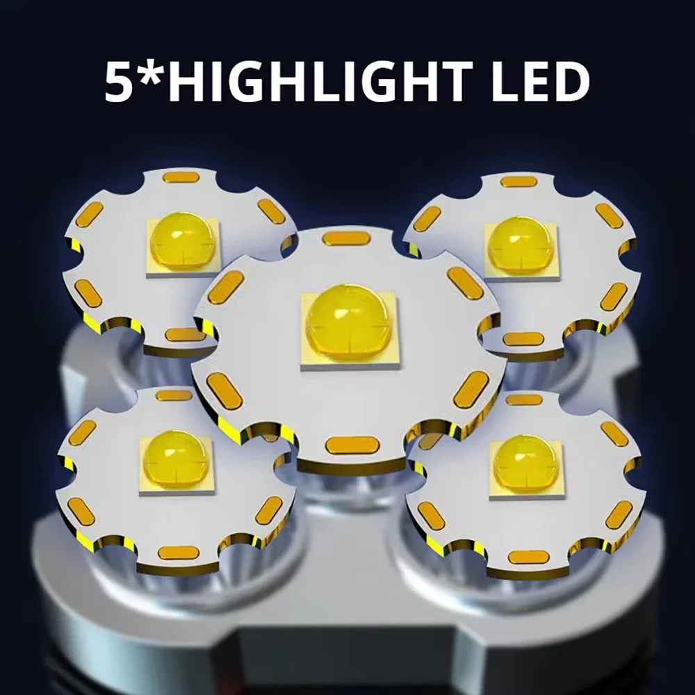 5 LED High Power Led Flashligh - Outdoor Camping Adventure Lamp のレビューと価格