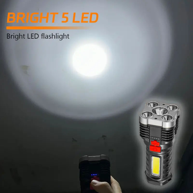 5 LED High Power Led Flashligh - Outdoor Camping Adventure Lamp のレビューと価格