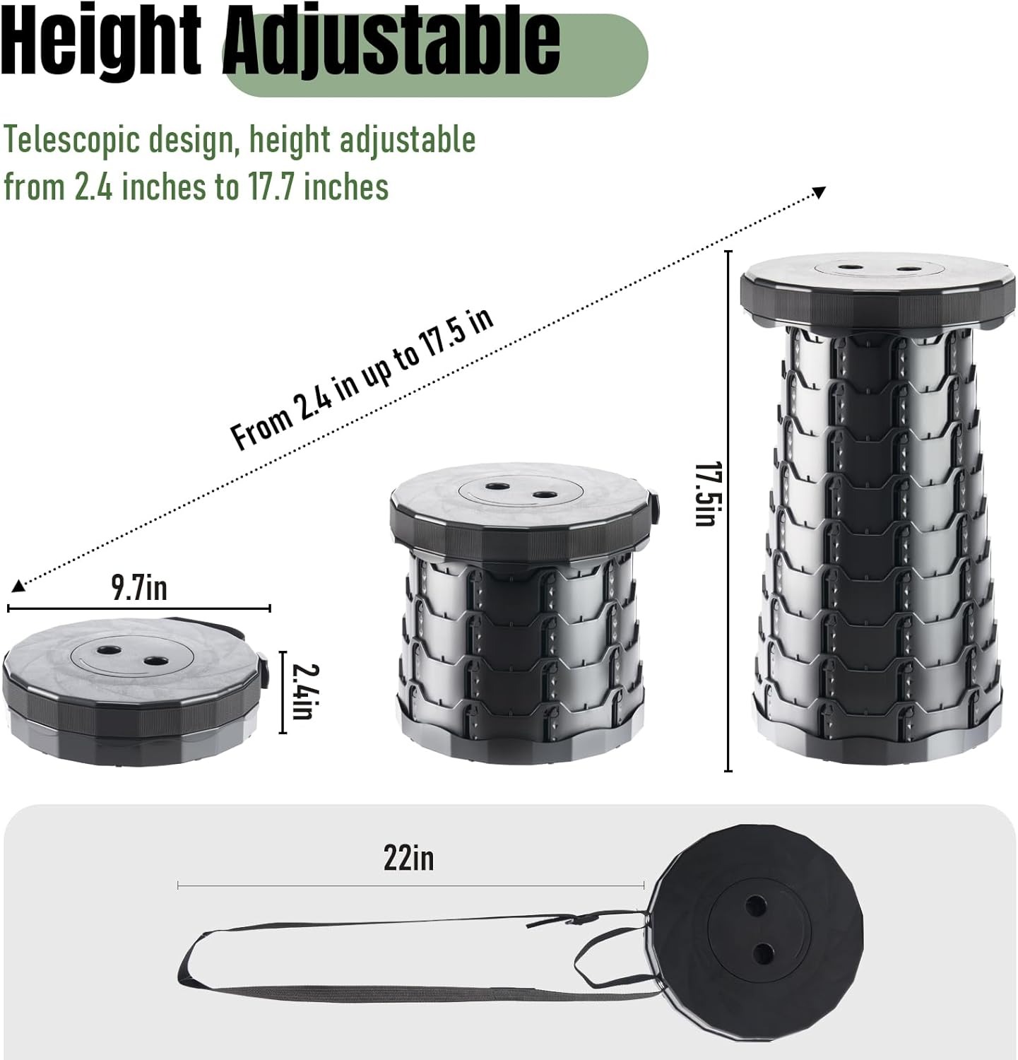 Foldable stool with thick padd - Outdoor Camping Activities For Adults のレビューと価格