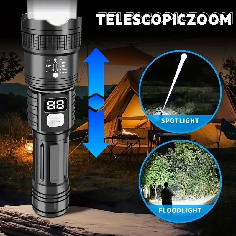 100000LM Super Bright Led Flas - Outdoor Camping Adventure Lamp のレビューと価格