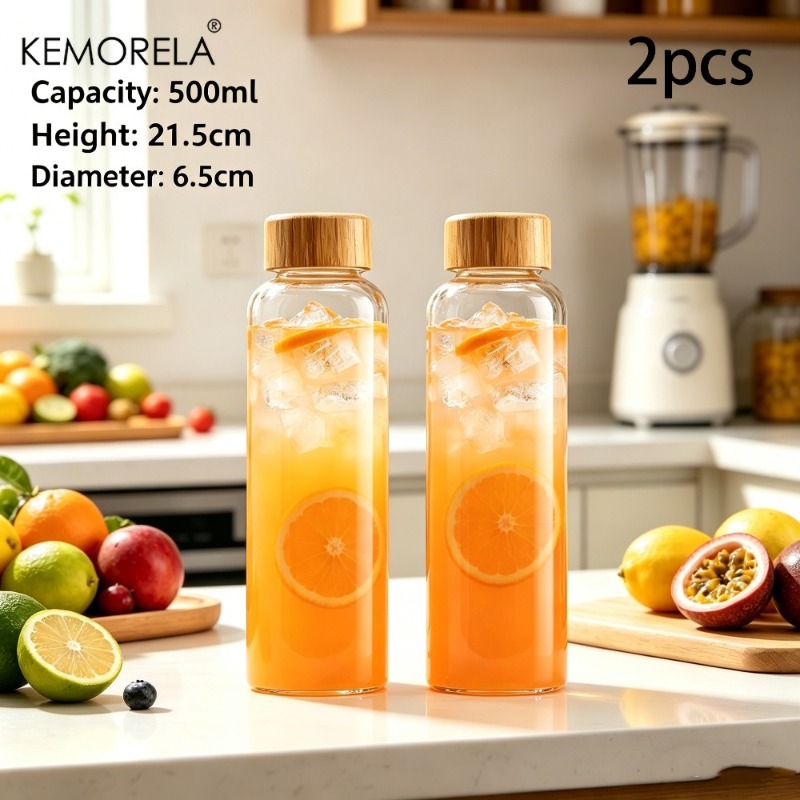 2/4PCS Glass Sports Water Bott - Outdoor Camping Activities For Adults のレビューと価格