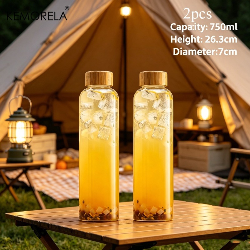 2/4PCS Glass Sports Water Bott - Outdoor Camping Activities For Adults のレビューと価格