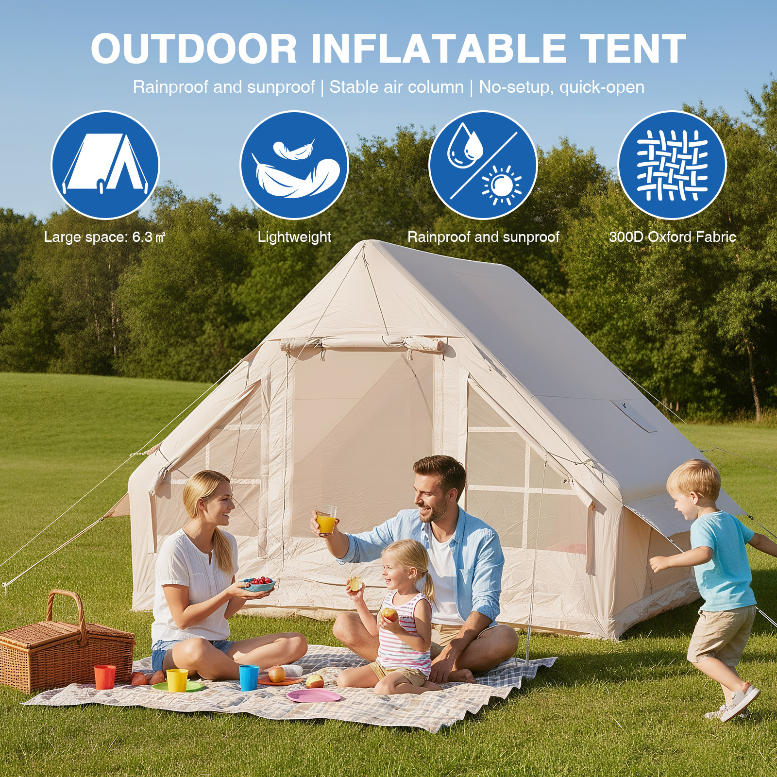 Inflatable Camping Tent Waterp - Outdoor Camping And Glamping のレビューと価格