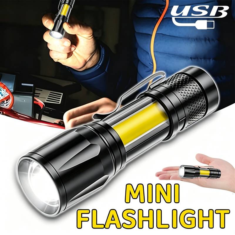 Mini LED Flashlight COB Floodl - Outdoor Camping Light Portable のレビューと価格