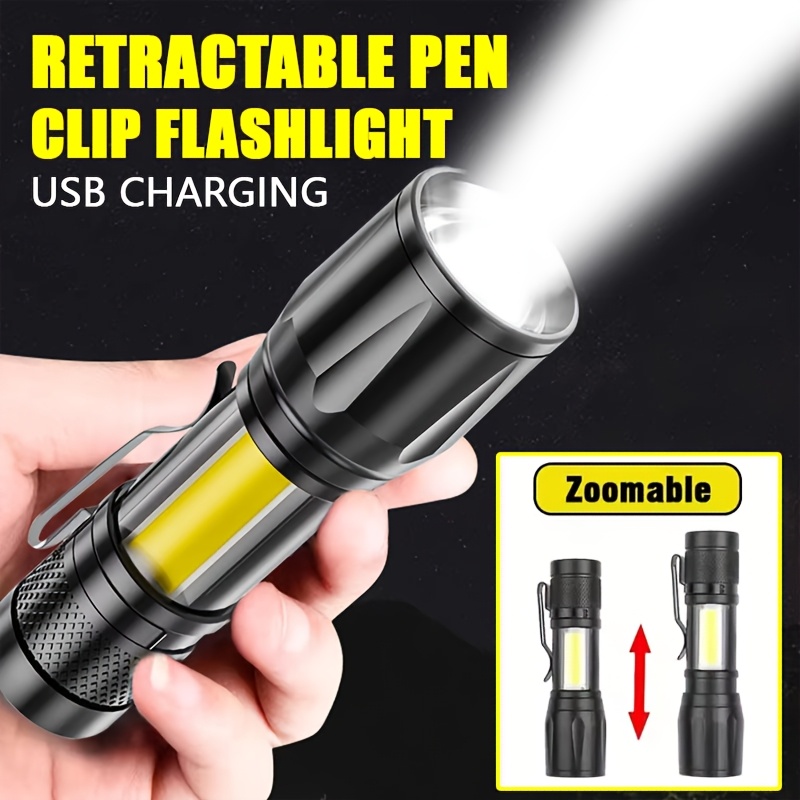 Mini LED Flashlight COB Floodl - Outdoor Camping Light Portable のレビューと価格