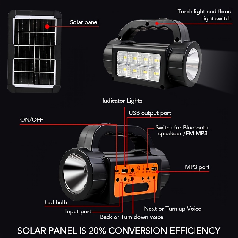 Solar Rechargeable Camping Lig - Outdoor Camping Kit のレビューと価格