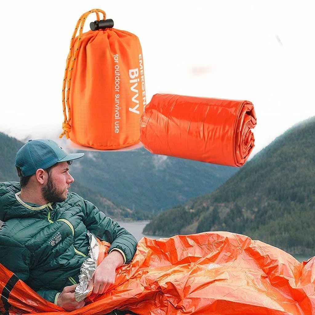 Emergency Sleeping Bag Thermal - Outdoor Camping Activities For Adults のレビューと価格