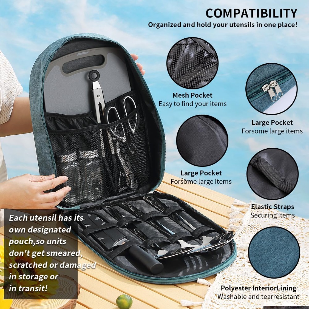 Camping Cooking Utensil Set 10 - Outdoor Camping Kit のレビューと価格