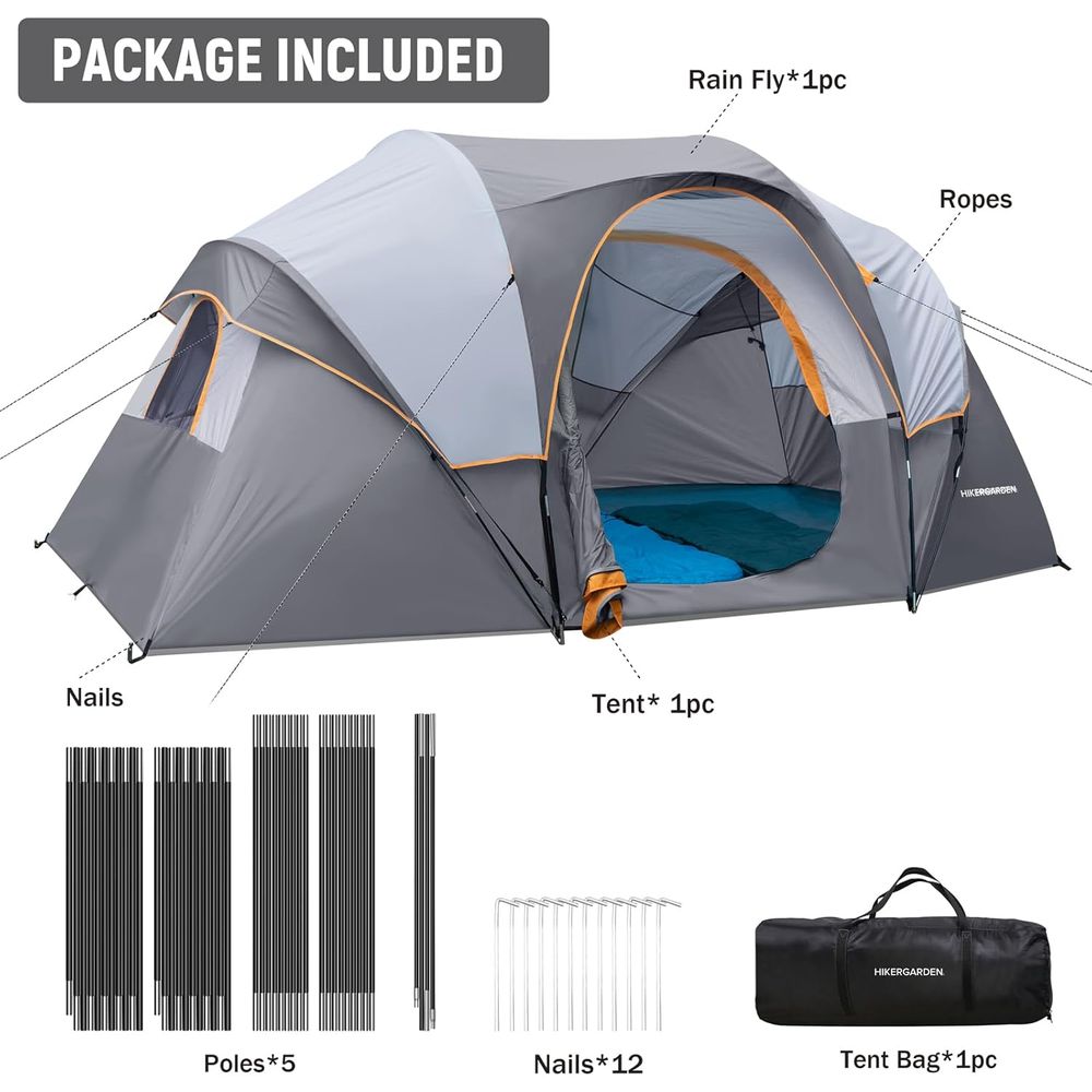 10-Person HikerGarden Tent - Q - Outdoor Camping Tent のレビューと価格
