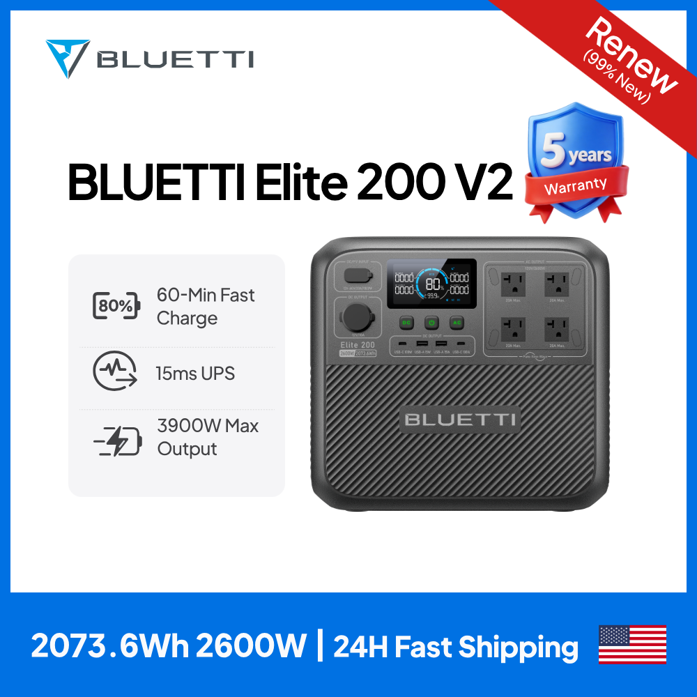 【Renew】BLUETTI Elite 200 V2 Po - Outdoor Camping Kit のレビューと価格
