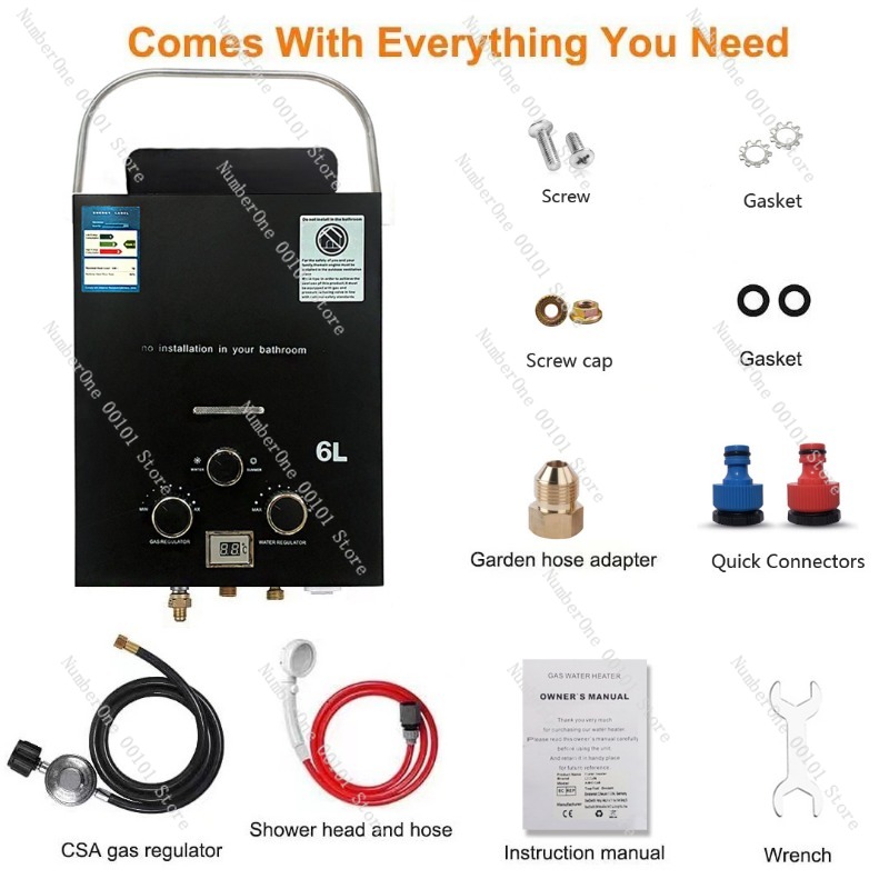 Propane LPG  Gas Tankless Wate - Outdoor Camping Hot Water Heater のレビューと価格