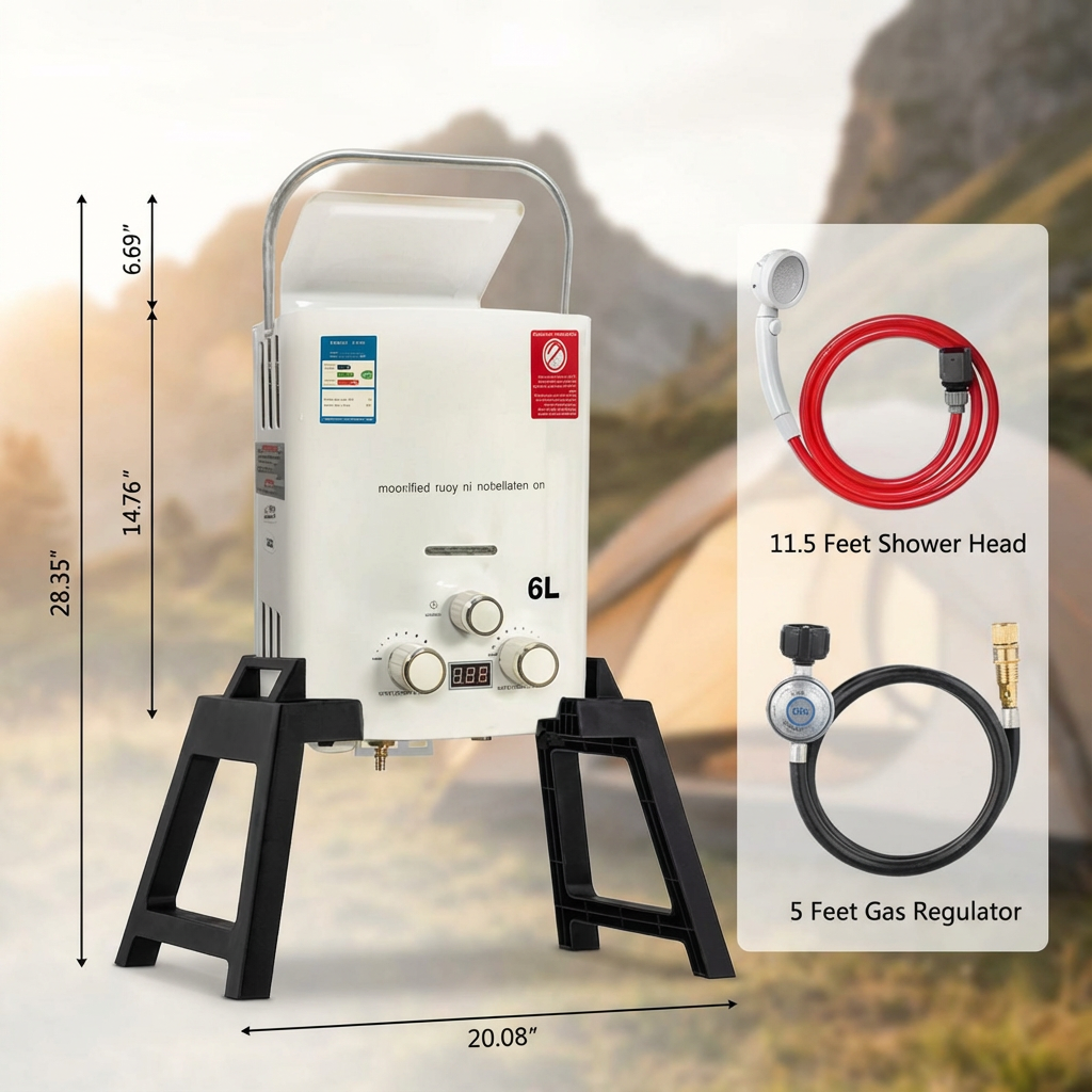 New Portable Gas Water Heater  - Outdoor Camping Hot Water Heater のレビューと価格