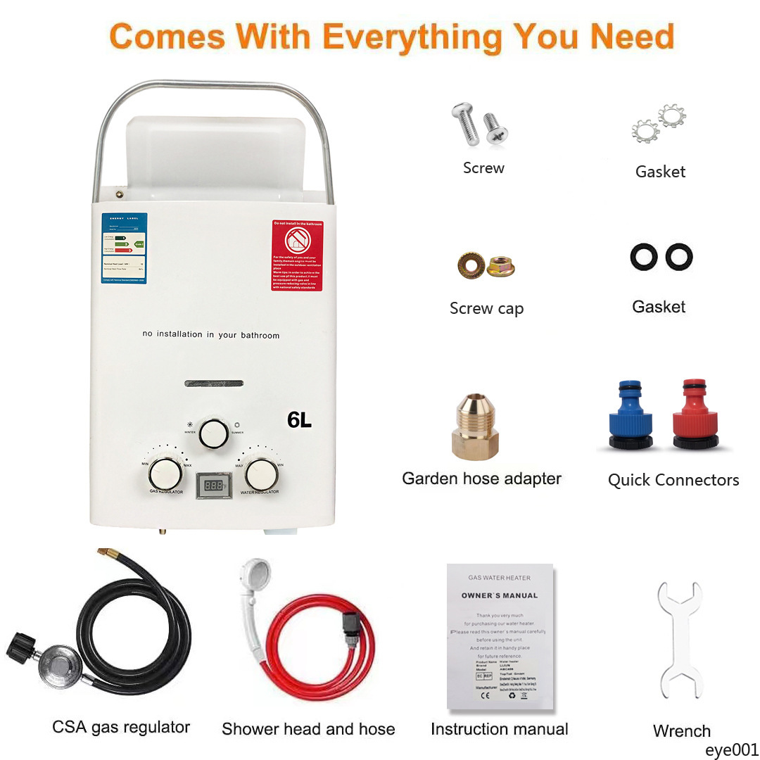 New Portable Gas Water Heater  - Outdoor Camping Hot Water Heater のレビューと価格