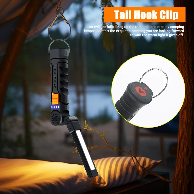 Portable COB LED Flashlight Re - Outdoor Camping Light Portable のレビューと価格