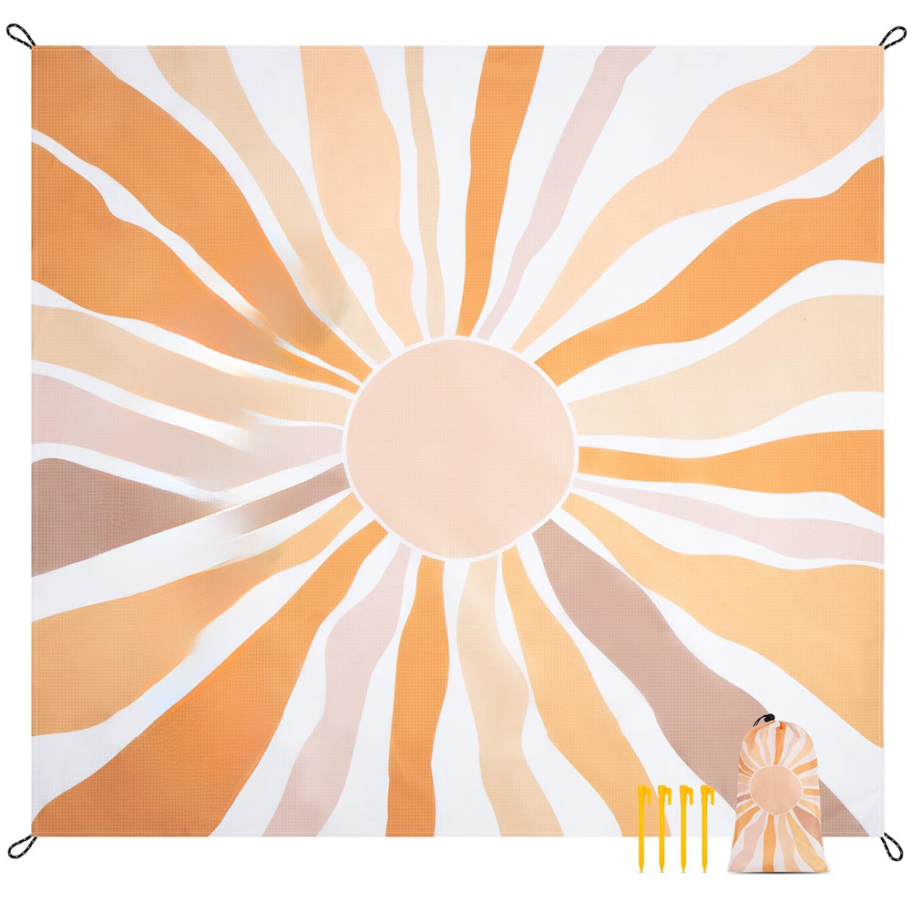 Waterproof Striped Beach Mat f - Outdoor Camping Activities For Adults のレビューと価格