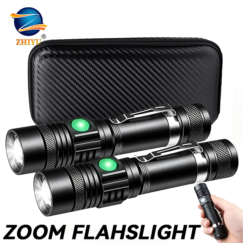 T6 LED Rechargeable Flashlight - Outdoor Camping Adventure Lamp のレビューと価格