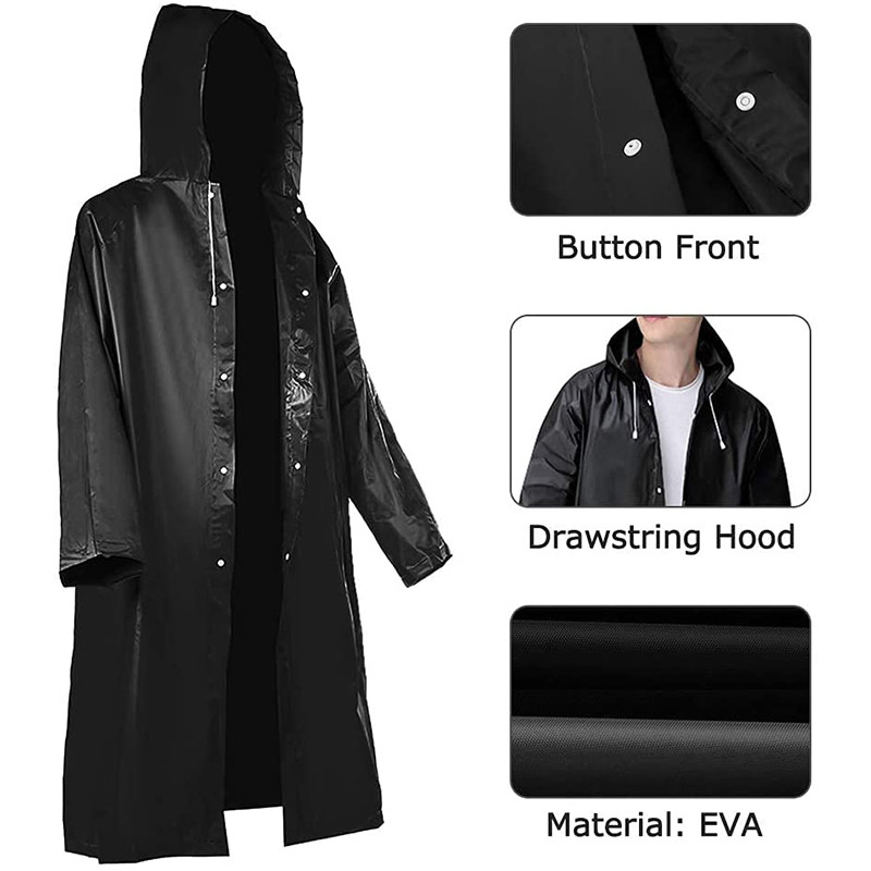 Eva Unisex Raincoat Rainproof  - Outdoor Camping Activities For Adults のレビューと価格