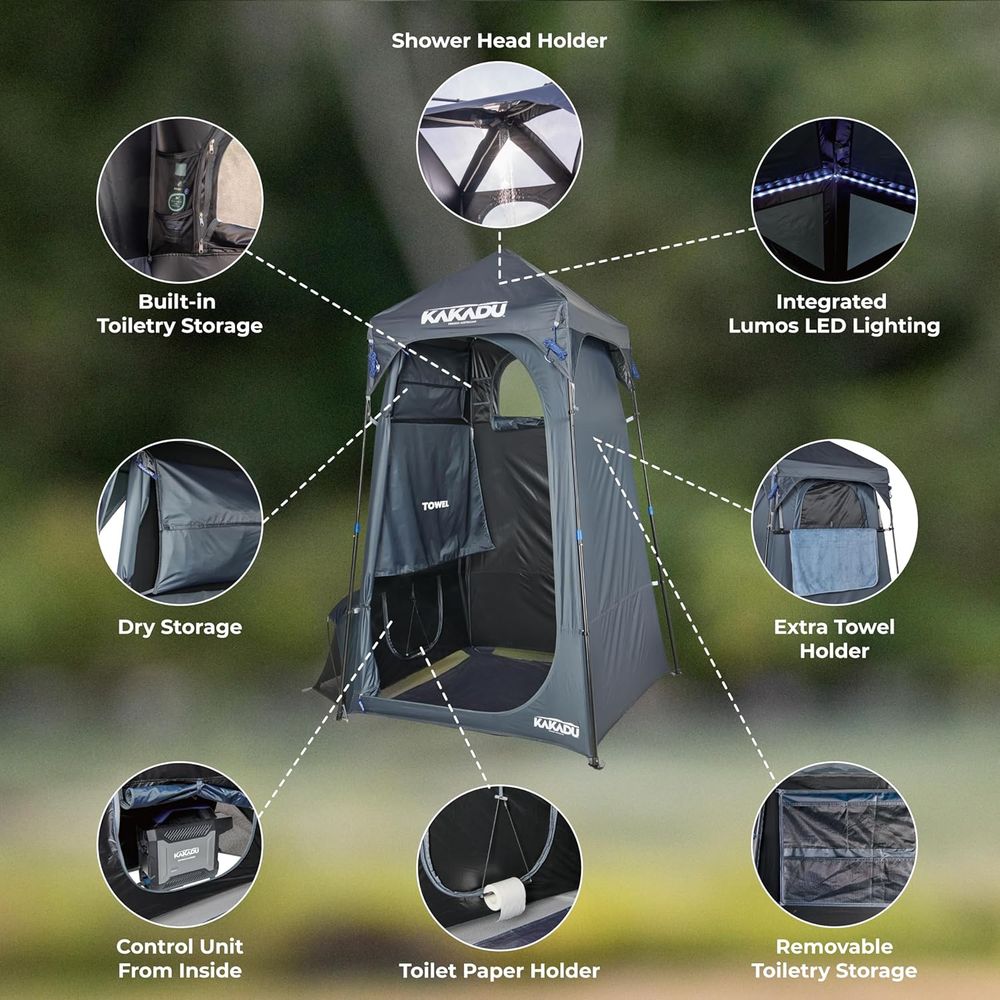 Portable Outdoor Shower Tent w - Outdoor Camping Tent のレビューと価格