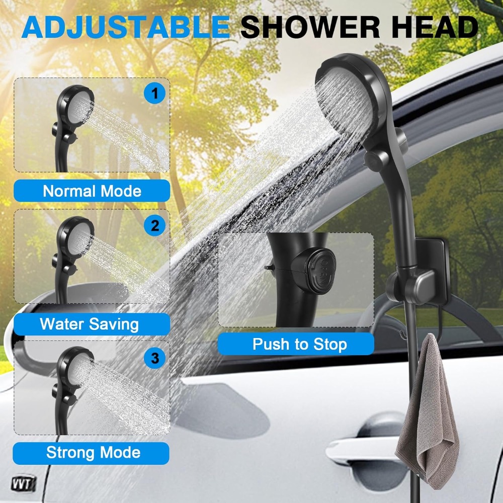 Portable Camping Shower with 5 - Outdoor Camping Kit のレビューと価格